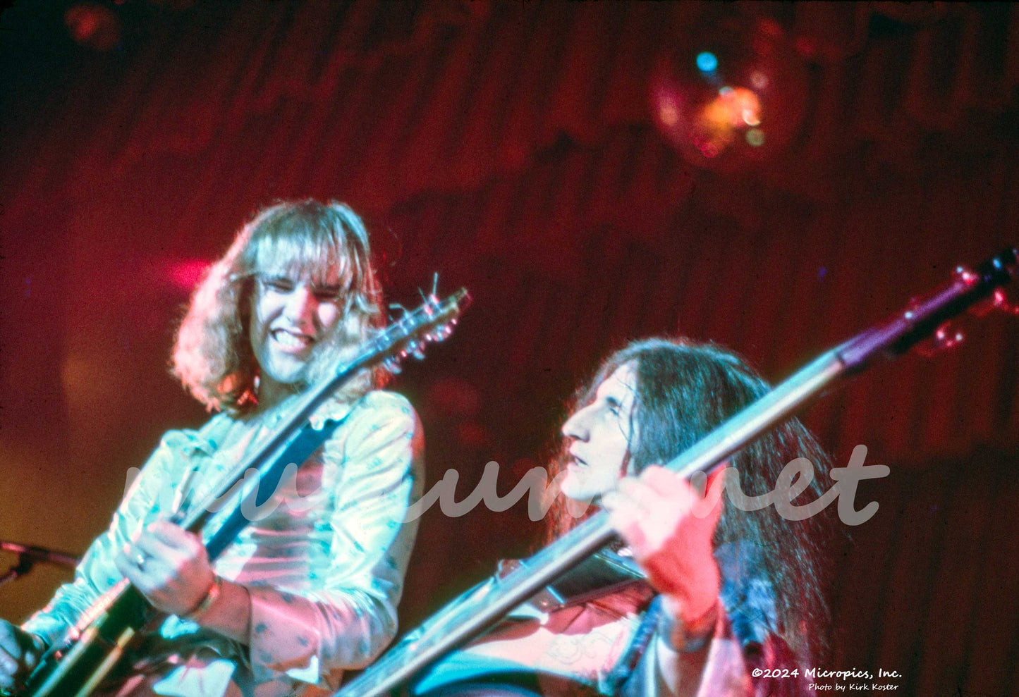 RUSH / Alex Lifeson / Geddy Lee 1975